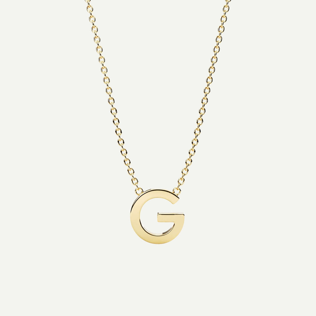 Halskæde med bogstav G i 14 karat guld fra Jonatan Dror