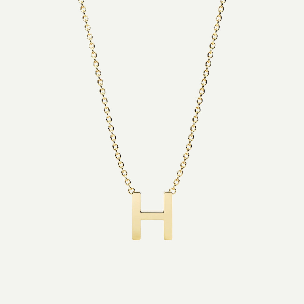 Halskæde med bogstav H i 14 karat guld fra Jonatan Dror