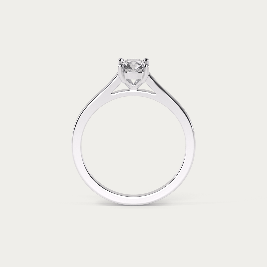 Forlovelsesring i 950 platin med diamanter