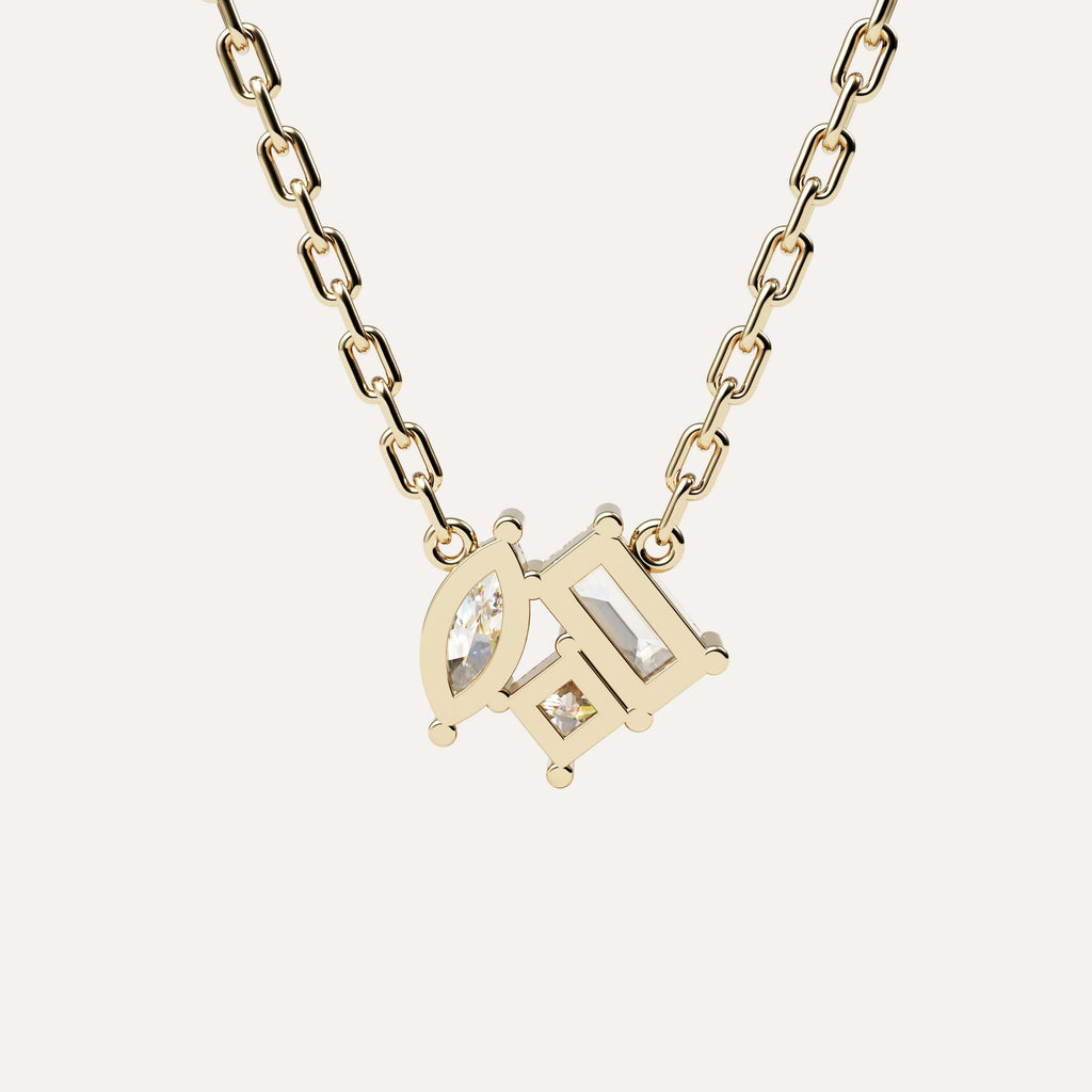 Eveline halskæde diamant smykke fra jonatan dror brillanter udført i 14k guld